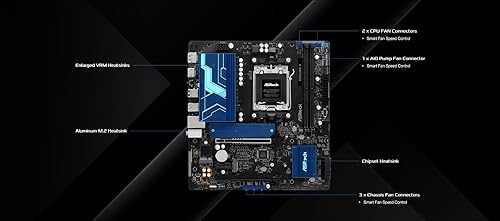 ASRock B850M-X R2.0 AM5 Micro-ATX Motherboard: AMD Ryzen 9000/8000/7000 Ready | DDR5 8200+ OC | PCIe 5.0 M.2 | 2.5G LAN | USB 3.2 Type-C | HDMI/DP