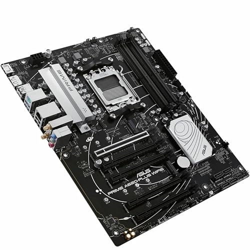 Prime A620-PLUS WIFI6 AMD A620 AM5 ATX Motherboard, DDR5, PCIe 4.0, Dual M.2 Slots, WiFi 6, DisplayPort/HDMI™, Rear & Front USB 5Gbps Type-C®, SATA 6 Gbps, Two-Way AI Noise Cancelation, Aura Sync