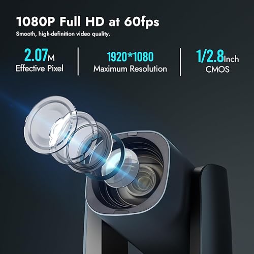 ROCWARE RC821U 4K UHD Webcam with 120° Wide-Angle Lens, Built-in Noise-Canceling Microphone, AI-Powered Auto-Framing, USB Plug-and-Play Camera for Video Conferencing and Streaming