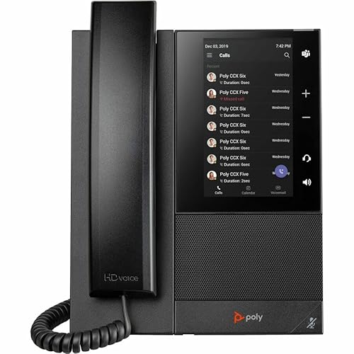 Poly CCX 505 Business Media Phone for Microsoft Teams and PoE-Enabled GSA/TAA