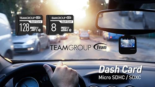 TEAMGROUP Dash Card 128GB for Dash Cam MicroSDXC UHS-I U1 High Compatibility Flash Memory Card with Adapter for Outdoor, Sports, Full HD Shooting TDUSDX128GUHS03