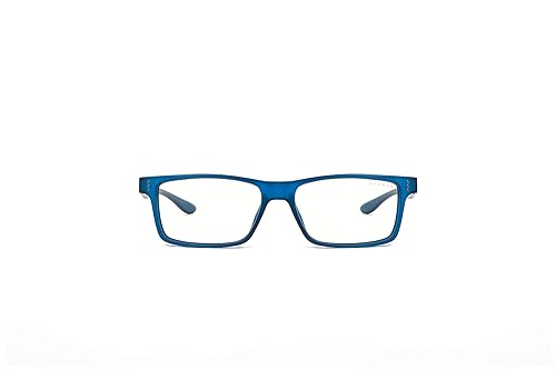GUNNAR Youth Gaming and Computer Eyewear/Cruz, Navy Frame, Clear Tint - Patented Lens, Reduce Digital Eye Strain, Block 35% of Harmful Blue Light