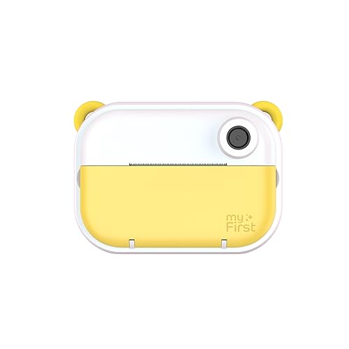 myFirst Camera Insta Wi - Kids Direct Print Camera Wireless Label Printer Zero Ink Photo Video Digital Camera Paper Film Sticker (Yellow)