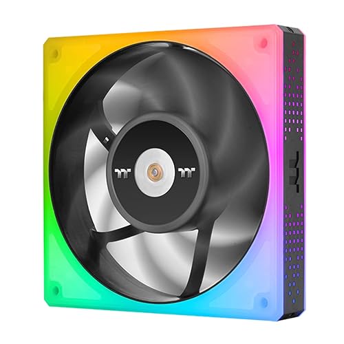 Thermaltake TOUGHFAN 14 RGB Radiator Fan 3 Pack, 16.8 Million RGB Lighting, Max Air Flow 107 CFM, CL-F136-PL14SW-A TOUGHFAN 14 3 Pack Rgb