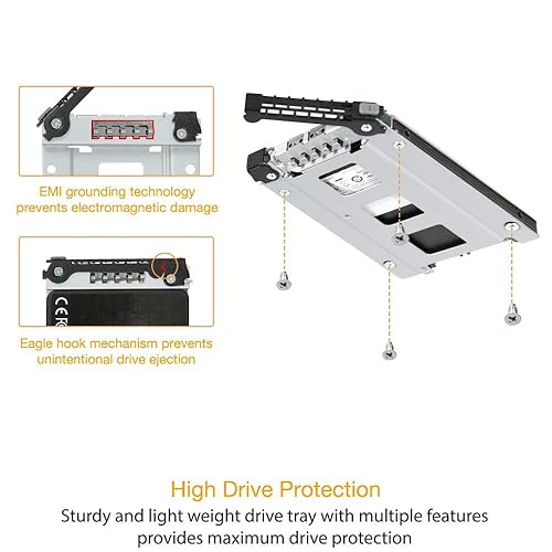 ICY DOCK Rugged 8 x 2.5 SAS/SATA HDD/SSD Moblie Rack Enclosure for 5.25 Bay | ToughArmor MB998SP-B 8 Bay