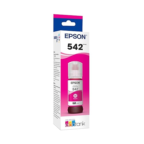 EPSON 542 EcoTank Ink Ultra-high Capacity Bottle Black (T542120-S) Works with EcoTank Pro ET-5150, ET-5170, ET-5180, ET-5800, ET-5850, ET-5880, ET-16600, ET-16650