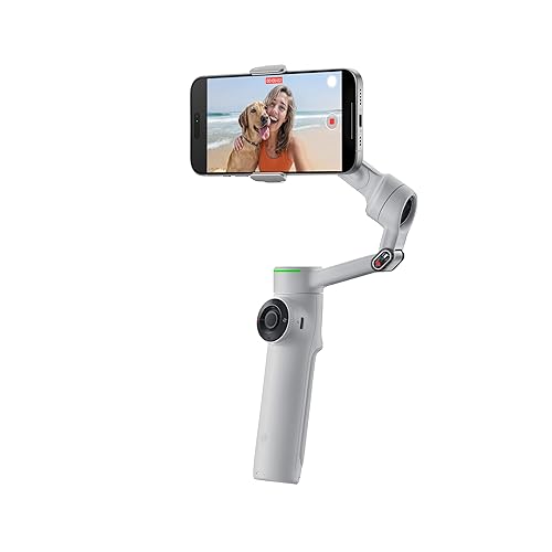 Insta360 Flow 2 Pro Grey- AI-Powered Smartphone Stabilizer, Auto Tracking Phone Gimbal, 200+ App Tracking with Apple DockKit, 3-Axis Stabilization, Built-in Tripod/Selfie Stick, Portable & Foldable