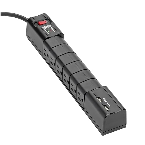 Tripp LITE Surge 6 Outlet 3.4A USB Charger Tablet Smartphone Ipad iPhone 2 USB Ports