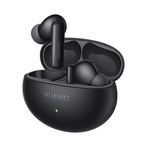 HUAWEI FreeBuds 6i, Intelligent Dynamic ANC 3.0, Punchy Bass, Fast Charging, Longer Listening, Distraction-Free Calling, IP54 Sweat- and Water-resistance, Dual-Device Connection, Black FreeBuds 6i Black