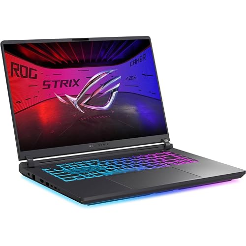 ASUS ROG Strix G16 (2025) Gaming Laptop, 16 FHD+ 16:10 165Hz/3ms, NVIDIA GeForce RTX 5050, Intel Core i5-13450HX, 16GB DDR5-5600, 1TB PCIe Gen 4 SSD, Wi-Fi 7, Windows 11 Home, G615 JH-DS5 4