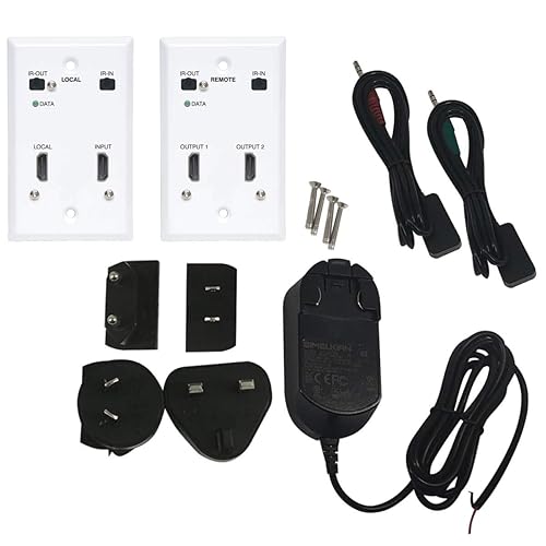 Tripp Lite HDMI Over Cat6 Extender Kit Wallplate Trans/Rec Dual Output 4K (B127A-2A1-FHFH)