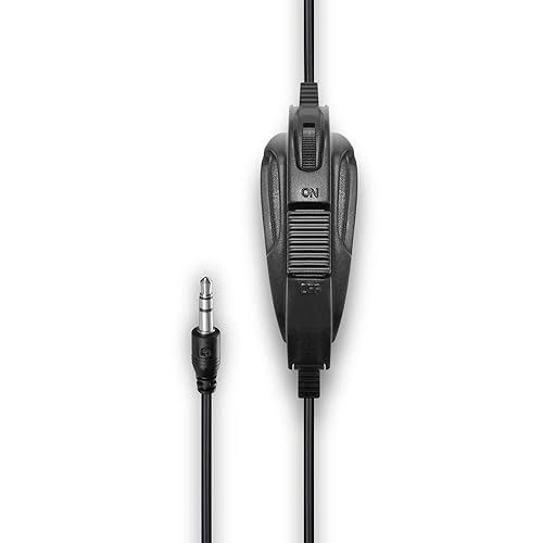 Aluratek Wired 3.5mm Stereo Headset with Noise Reducing Boom Mic and in-Line Controls, for Distance Learning, Zoom, MS Teams, Video Conferencing, Skype, Gaming, Music Play, Webinars (AWH352FB), Black 3.5mm Black