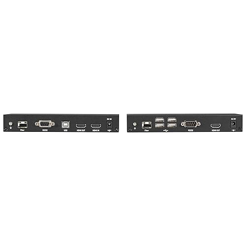 KVM Extender KIT Over Fiber - 4K, Single-Head, HDMI, USB 2.0, Serial, Audio, LOC