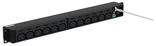 Panduit P12B46M G5 Basic PDU with Power Cord, Horizontal Mounted, 20A, 208V Single Phase (12) C13 Receptacles 20A, 208V Single Phase