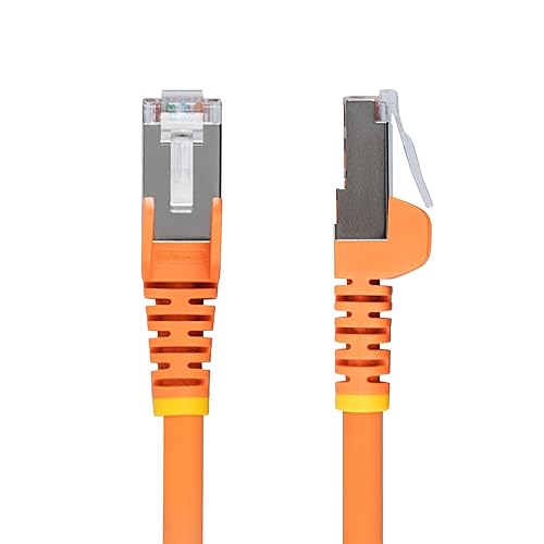StarTech.com 6in Orange CAT6a Ethernet Cable, Snagless RJ45, 10GbE, 100W PoE++, S/FTP, 500MHz, 27AWG Pure Bare Copper, LSZH