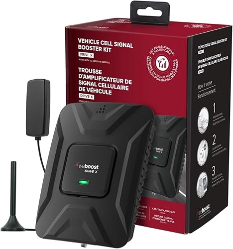 weBoost Drive X (655021) Vehicle Cell Phone Signal Booster | Car, Truck, Van, or SUV | U.S. Company | All Canadian Carriers - Bell, Rogers, Telus & More | ISED Approved