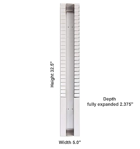 Pyramid Technologies Time Card Rack, 10 Pockets, Plastic, Light Gray