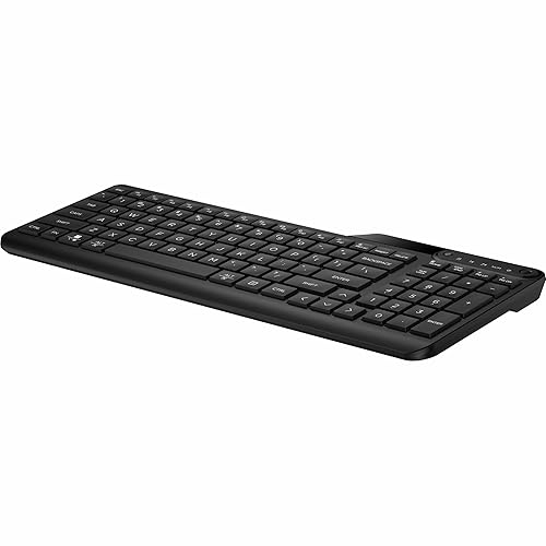 HP 475 Dual-Mode Wireless Keyboard - Wireless Connectivity - Bluetooth - 32.81 ft - 2.40 GHz - USB Type A Interface - Microphone Mute, Emoji, Language Switch Hot Key(s) - Windows 11, Windows 10, Mac O