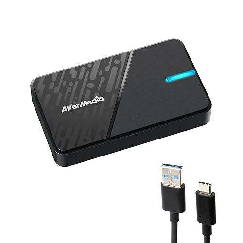 AVerMedia Capture Card for Streaming, 4K60 HDR Passthrough?, 1080p60 Video Recording, Ultra-Low Latency Game Streaming for Switch 2, Xbox, PS5, PC on Twitch, OBS, Win11, Mac - StreamLine MINI+ GC311G2