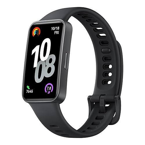 HUAWEI Band 10 Smartwatch with AI-Powered Fitness Monitoring, Pro-Level Sleep Analysis, Emotional Wellbeing Assistant, Ultra-Accurate Swimming Data, Fast Charging, Compatible with iOS Android, Black Black Band 10