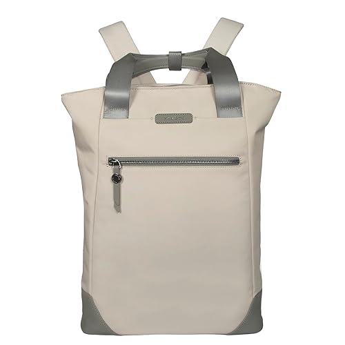 Targus 15-16 Inch Avila Convertible Tote Backpack, 2-in-1 Laptop Bag with Padded Laptop Compartment, Adjustable Straps, Water-Resistant Fabric, Lightweight Travel, Work Tote, French Oak (TBB65113GL),