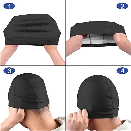 Adult Teens Women Durable New Found Glory Breathable Elastic Quick Drying Music Band Fans Sea Cool Swim Cap