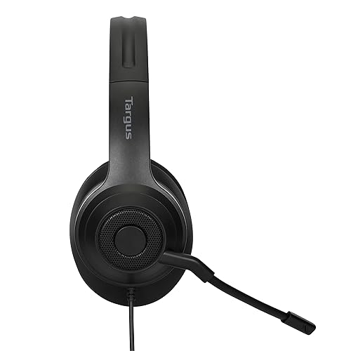 Targus Wired Stereo Headset, Black (AEH102TT)