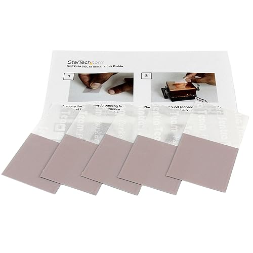 StarTech.com Heatsink Thermal Pads - Pack of 5 - Thermal Pad - Thermal pad - Gray (Pack of 5) - HSFPHASECM