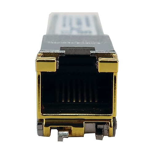 Tripp Lite 10G SFP+ Cisco Compatible Cat6a Transceiver, Copper RJ45 Ethernet Cable Adapter, SFP-10G-T-X Compatible, MSA-Compliant, Hot-swappable, 98 Feet / 30 Meters, 3-Year Warranty (N286-10G-TC)