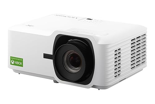 ViewSonic LX700-4K UHD 3500 Lumens Laser Projector Designed for Xbox with 4.2ms Response Time, 240Hz Refresh Rate, 1.36x Optical Zoom, Dual HDMI, and HDR/HLD Support
