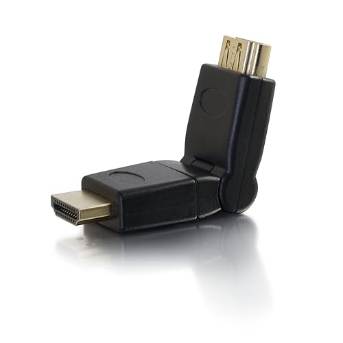 C2G 30548 360° Rotating HDMI Male to Female Adapter, Black Rotating HDMI Male to HDMI Female Adapter (NEW Version)