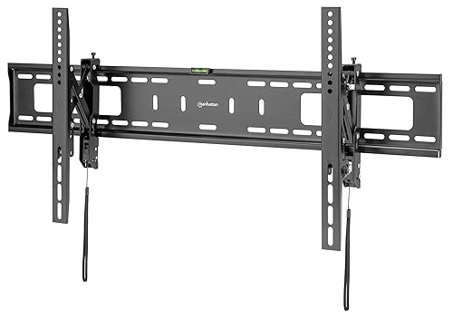MANHATTAN Lockable Anti Theft Tilt TV Wall Mount, Locking Bar Security Wall Mount with Extension, fits 43 to 90 Flat Screen LCD LED Plasma TVs, up to 165 lbs - 461863