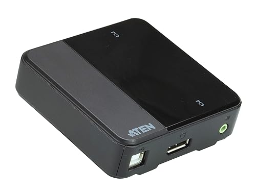 Aten CS782DP2Port USB DisplayPort/Audio KVM Switch (4K Supported and Cables Included)
