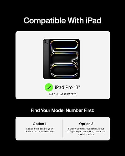 Belkin Pro Keyboard Case w/Magnetic Stand, Backlit Bluetooth Keyboard, Multi-Gesture Controls, Magnetic Apple Pencil Storage Compatibility, & Multimedia Keys for iPad Pro 13 (M4) - Black