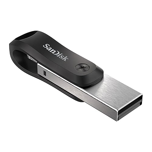 SanDisk iXpand Flash Drive Go for Your iPhone - 256 GB - USB 3.0 Type A, Lightning - 1 Year Warranty