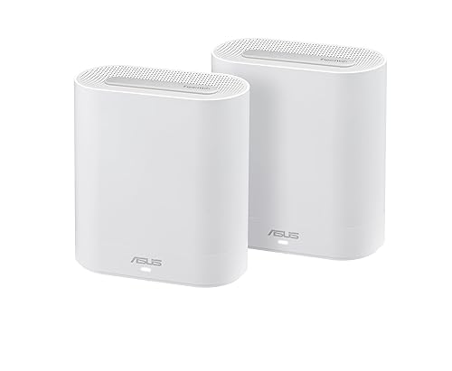 ASUS ExpertWiFi EBM68 AX7800 Tri-Band Business Mesh WiFi 6 System (2 Pack) - Custom Guest Portal & SDN, Easy Setup and Remote Management, Scalable with ExpertWiFi, AIMesh