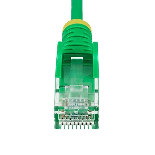 StarTech.com 2ft Green Slim CAT6 Ethernet Cable, Snagless RJ45, LSZH, 28AWG Pure Bare Copper, Slim Network Patch Cable/Cord