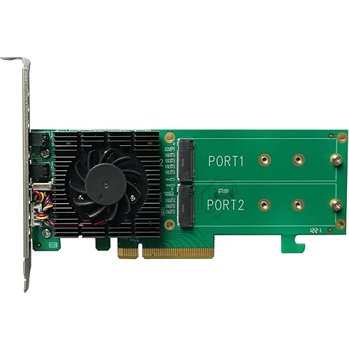 Highpoint SSD6202A Driverless, Bootable 2X M.2 PCIe Gen3 x8 NVMe RAID Controller