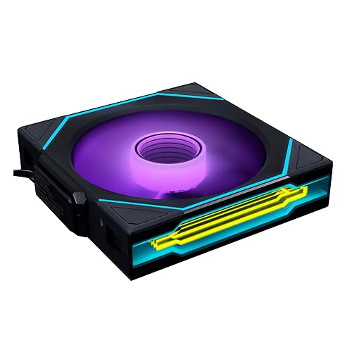 Lian Li UNI Fan SL-Infinity Wireless - 120 - Single Pack (Reverse Blade) - 2.4 GHz Wireless Signal ARGB Fan Control - Double Infinity Mirror - Controller NOT Included & Required - Black (12RSLIN1W1B) 120 Reverse Black