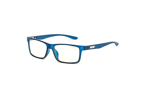 GUNNAR Youth Gaming and Computer Eyewear/Cruz, Navy Frame, Clear Tint - Patented Lens, Reduce Digital Eye Strain, Block 35% of Harmful Blue Light