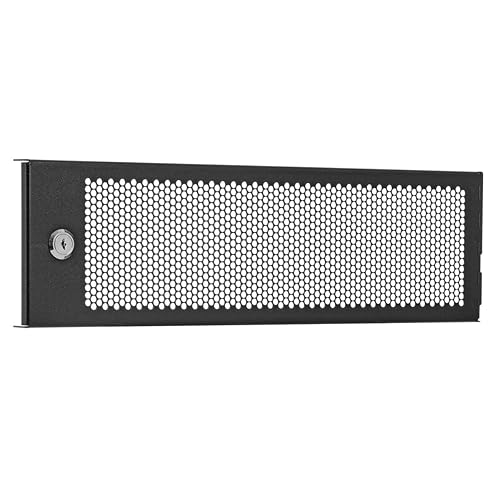 Tripp Lite 3U Security Door Cage Rack Mount for Front Facing Network Equipment, Secure Locking Key Hinged Door, Cooling Friendly Perforated Design, Heavy-Duty Steel, 5-Year Warranty (SR3UCAGE) Front Facing 3U