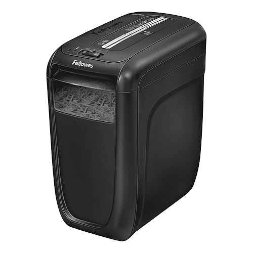 Fellowes 4606001 60Cs 10-Sheet Paper, Credit Card Shredder with Safety Features