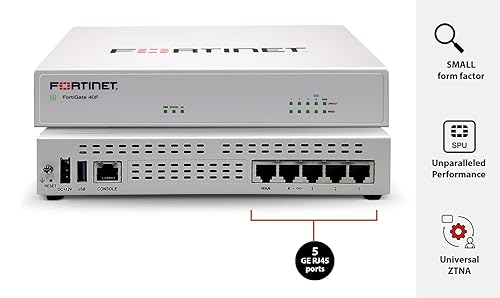 FortiGate-40F Network Security Appliance Plus 1 Year FortiGuard Enterprise Protection and FortiCare Premium (FG-40F-BDL-809-12) 1 Year Enterprise Protection