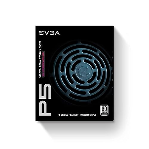 EVGA Supernova 1000 P5, 80 Plus Platinum 1000W, Fully Modular, Eco Mode with FDB Fan, 10 Year Warranty, Includes Power ON Self Tester, Compact 150mm Size, Power Supply 220-P5-1000-X1