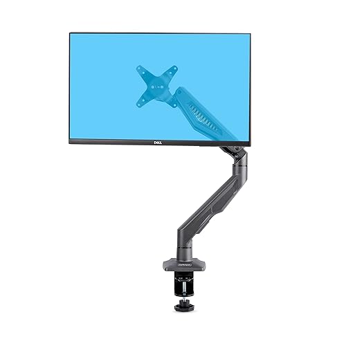 StarTech.com Desk Mount Monitor Arm, Up to 32 Display and Max 22lb/10kg, C-Clamp, Fully Articulating, Mechanical Spring, TAA