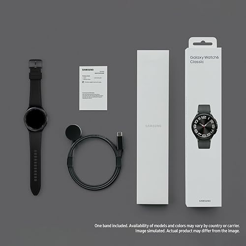 Samsung Galaxy Watch 6 Classic 43mm Bluetooth Smartwatch, Rotating Bezel, Fitness Tracker, Personalized HR Zones, Advanced Sleep Coaching, Heart Monitor, BIA Sensor, Health Insights, US Version, Black Black 43mm Bluetooth Watch6 Classic