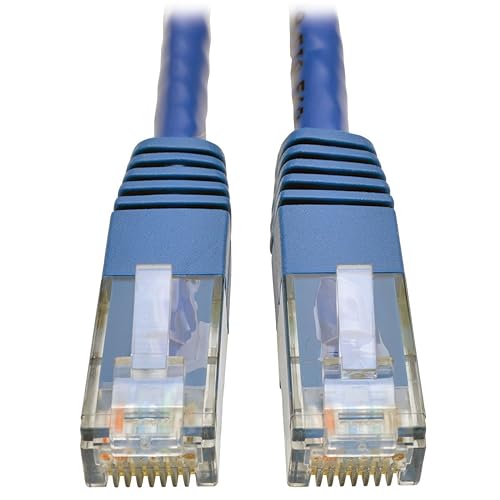 Tripp Lite Cat6 Cat5e Gigabit Molded Patch Cable RJ45 M/M 550MHz, 6 ft., Blue 6 ft. Blue