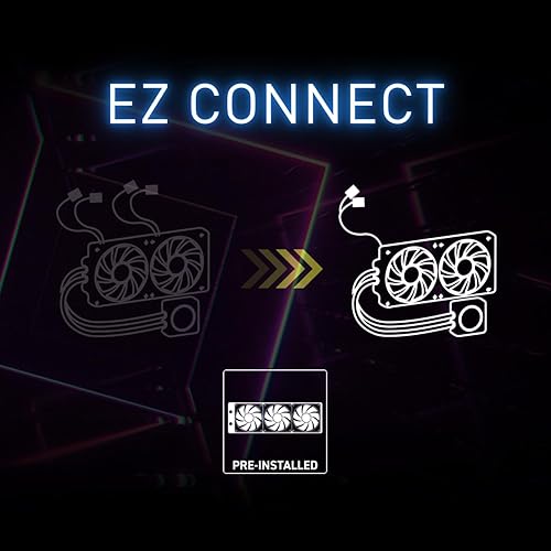 MSI MAG CORELIQUID I240 - AIO ARGB CPU Liquid Cooler - 400mm Radiator - LGA 1700 Ready - Triple 120mm ARGB PWM Fans, Black