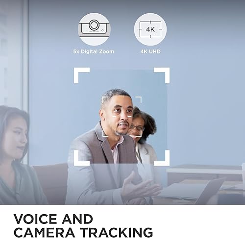 ViewSonic UMB202 4K Video Conference Camera with 120° Wide-Angle Lens, 5X Zoom, Speakers, and Beamforming 6-Microphone Array Certified for Microsoft Teams Rooms Video Bar System