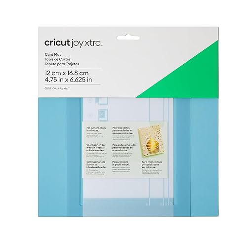Cricut Joy Xtra Card Mat (4.7 in x 6.6 in) Reusable Card Mat for All Cricut Cards, Crafting Mat with Clear Protective Film, For Quick Crafting Using Cricut Joy Xtra Cutting Machine
